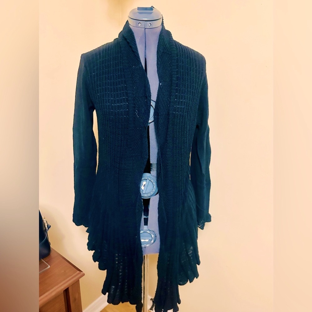 Black long Knitted Cardigan